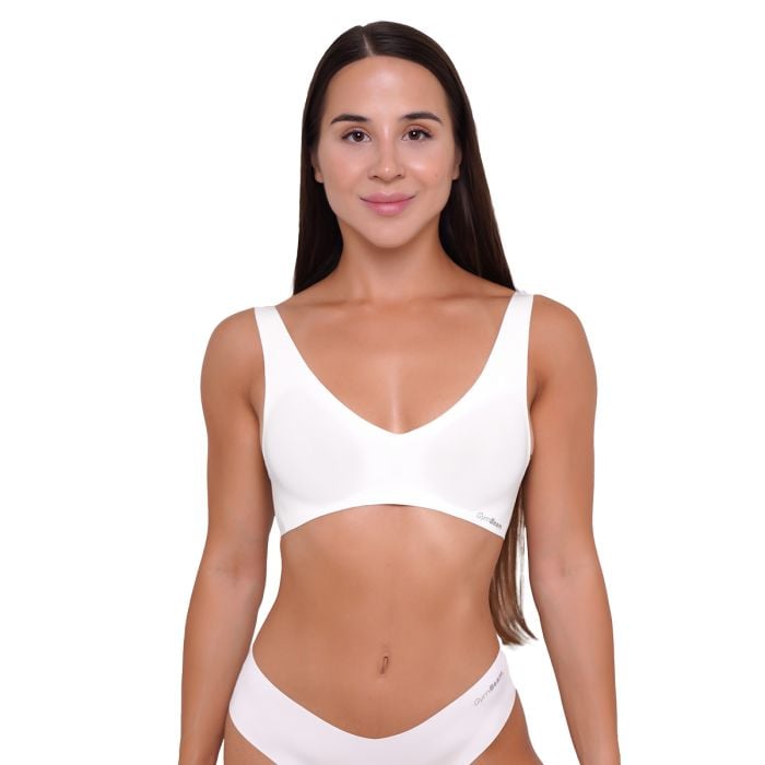 Seamless Bra Chalk - GymBeam M