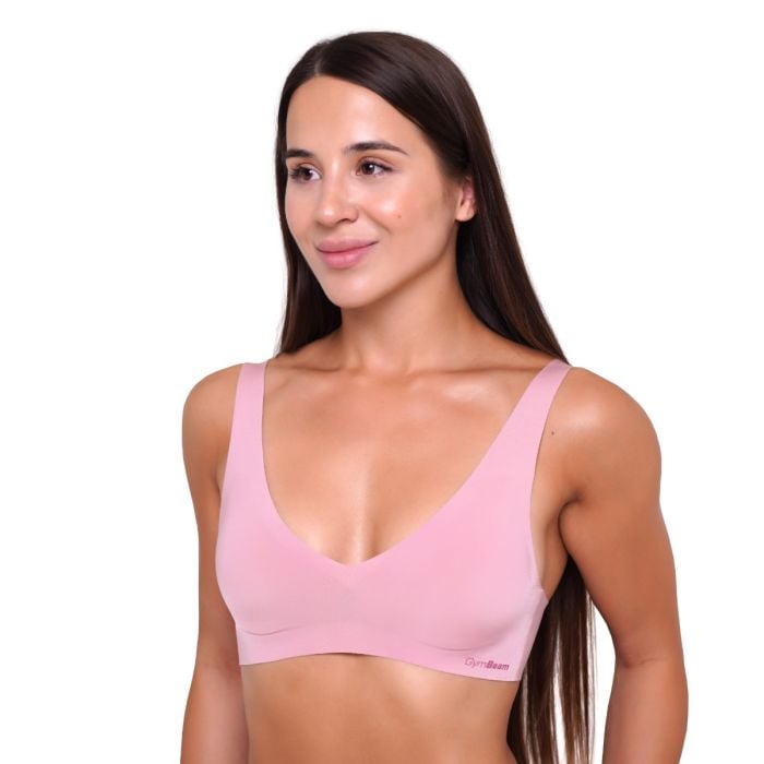 Seamless Bra Dusty Rose - GymBeam L