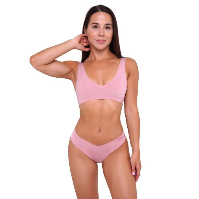 Seamless Bra Dusty Rose - GymBeam L