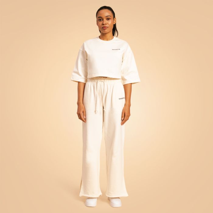 Women‘s Serenity Joggers Ivory - BeastPink XL