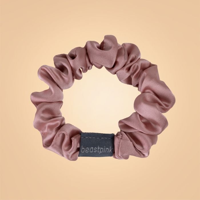 Set of Satin Hair Ties Mix - BeastPink single_variant