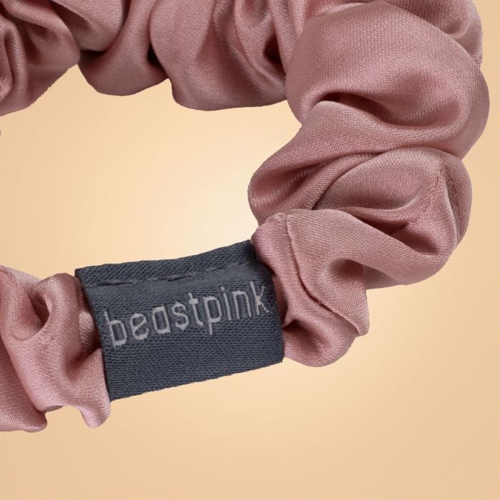 Set of Satin Hair Ties Mix - BeastPink single_variant