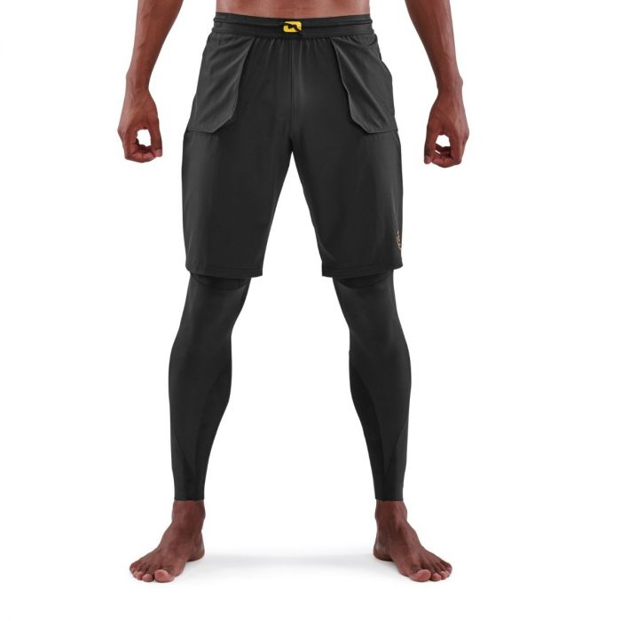 Compression Leggings Series-5 Travel and Recovery Black - SKINS