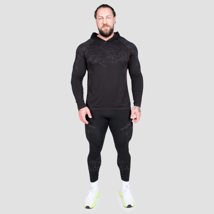 Static Seamless Leggings Black - GymBeam XXL