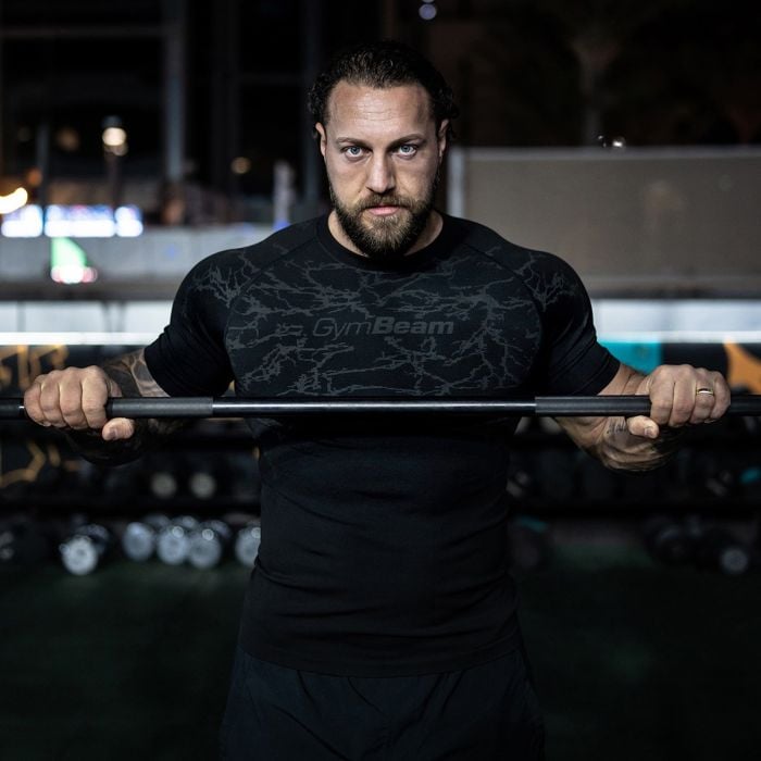 Static Seamless T-shirt Black - GymBeam M