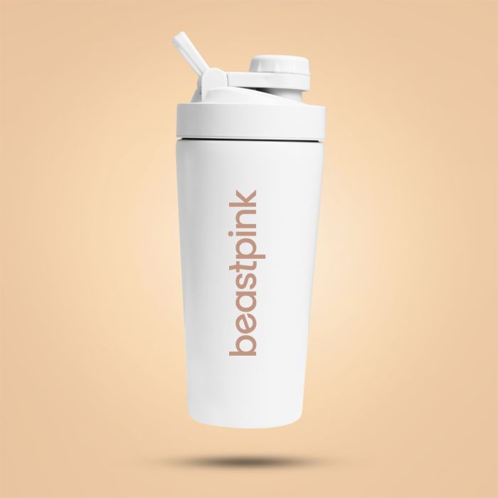 Steel Shaker 650 ml White - BeastPink single_variant