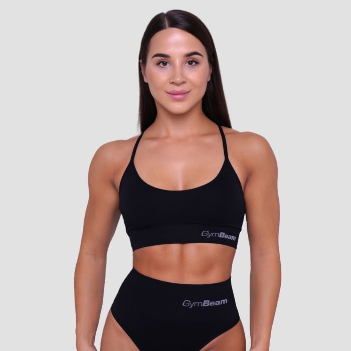String Bralette Black - GymBeam XL