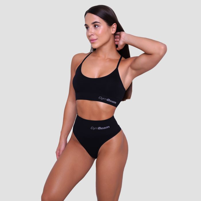 String Bralette Black - GymBeam XL