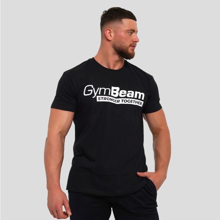 Muška majica Stronger Together Black - GymBeam XXL