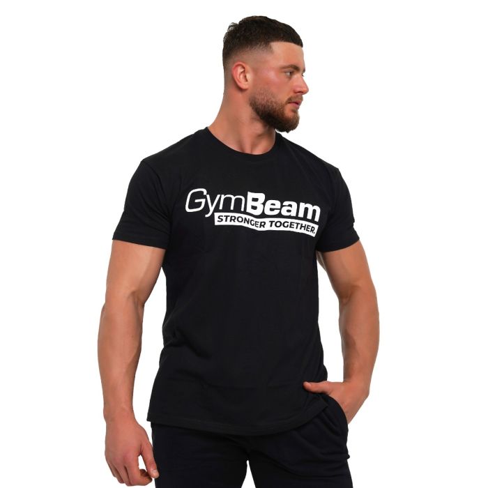 Muška majica Stronger Together Black - GymBeam XXL