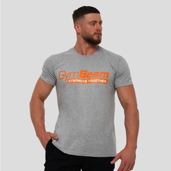 Stronger Together T-Shirt Grey - GymBeam M