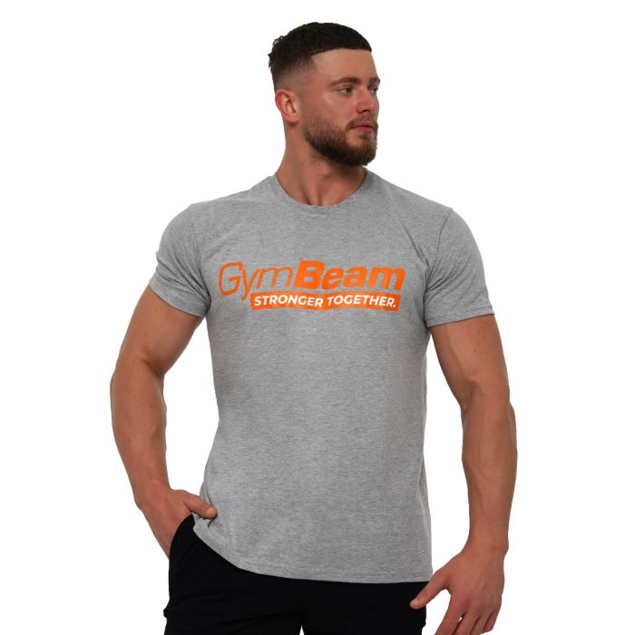 Stronger Together T-Shirt Grey - GymBeam M