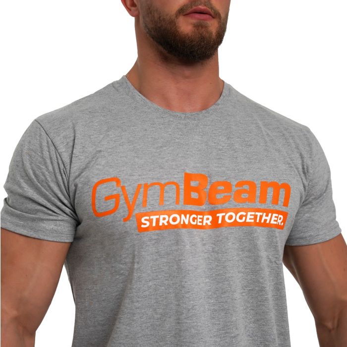 Stronger Together T-Shirt Grey - GymBeam M