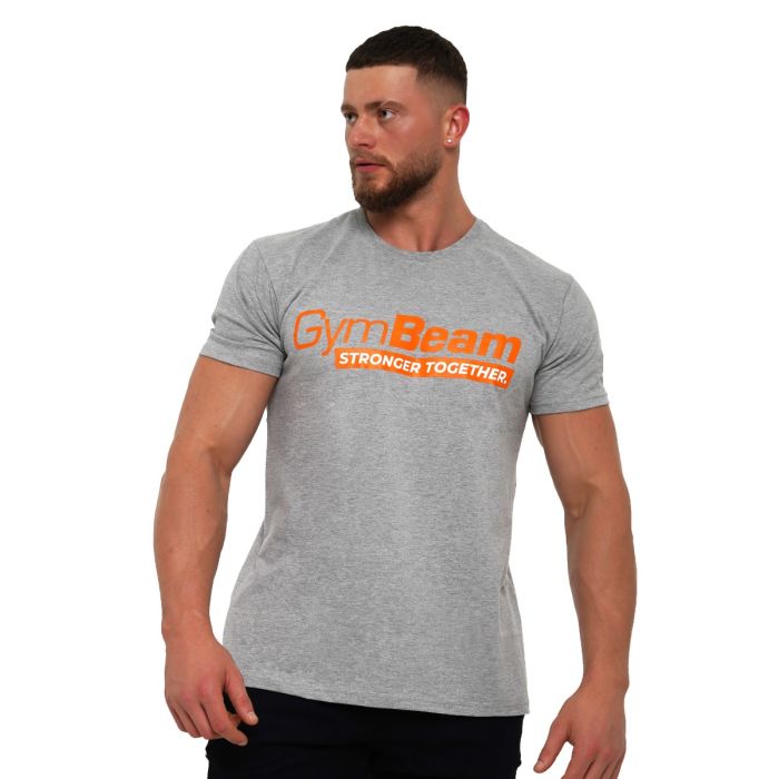 Stronger Together T-Shirt Grey - GymBeam M