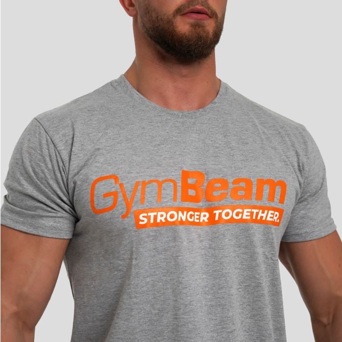 Stronger Together T-Shirt Grey - GymBeam M