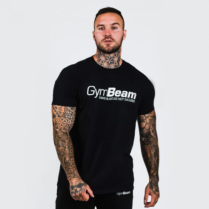Men's T-shirt Make Muscles Black - GymBeam
