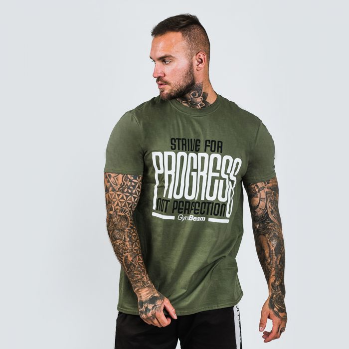 Men's T-shirt Military Green - GymBeam
