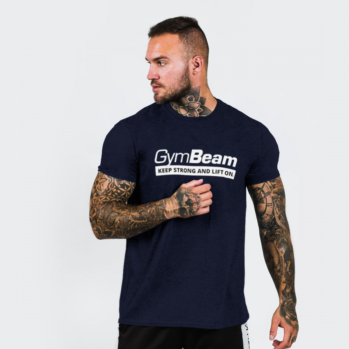 T-shirt Keep Strong Navy - GymBeam