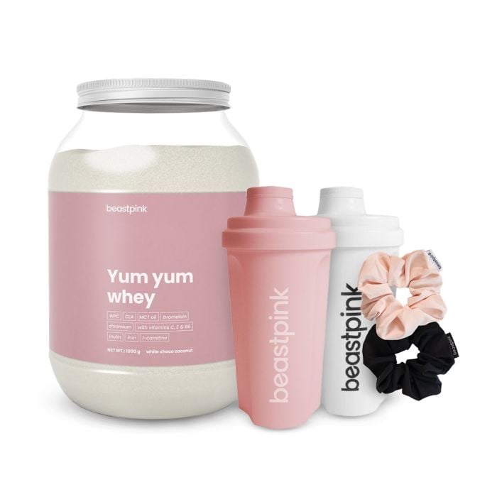 Protein Yum Yum Whey - BeastPink 30 g - caramel biscuit