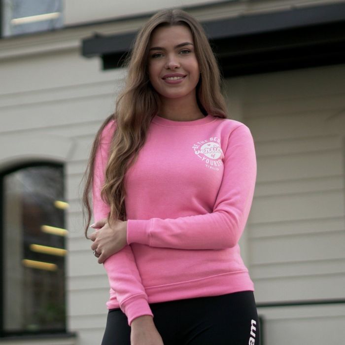 Women’s sweatshirt The Best Version Pink - GymBeam