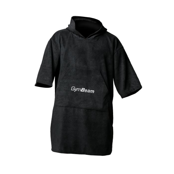 Terry Towel Poncho Black - GymBeam single_variant