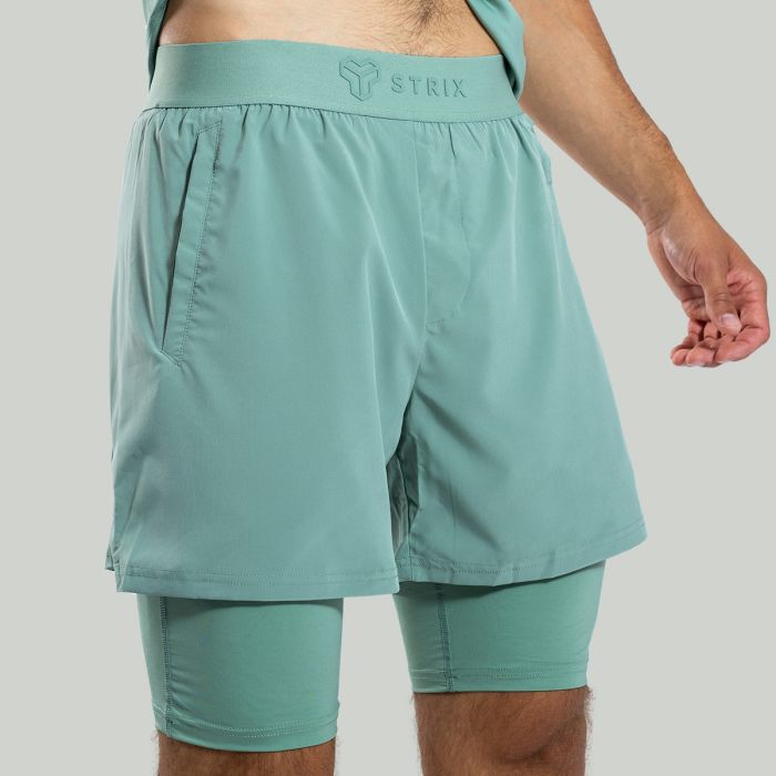 ULTRA 2in1 Shorts Agave - STRIX XXXL