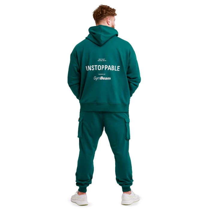 Unstoppable Hoodie Green - GymBeam S
