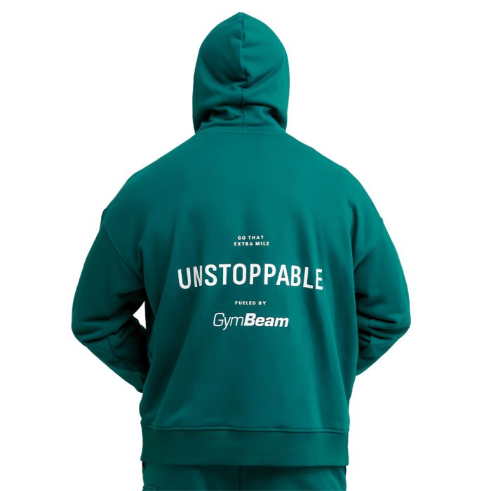 Unstoppable Hoodie Green - GymBeam S
