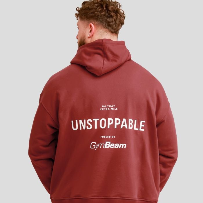 Unstoppable Hoodie Red - GymBeam XXXL