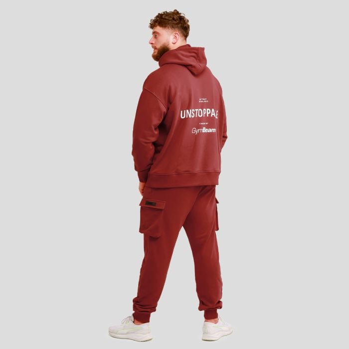 Unstoppable Hoodie Red - GymBeam XXXL