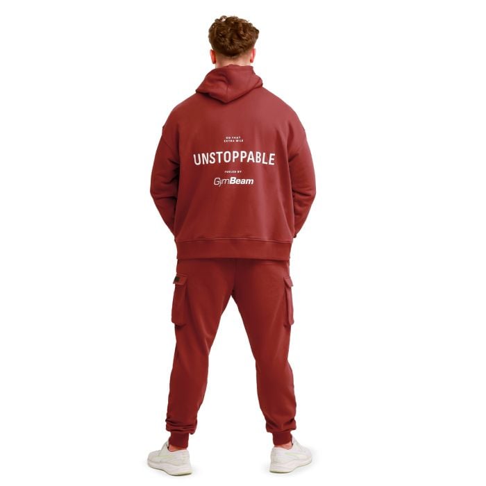 Unstoppable Hoodie Red - GymBeam XXXL