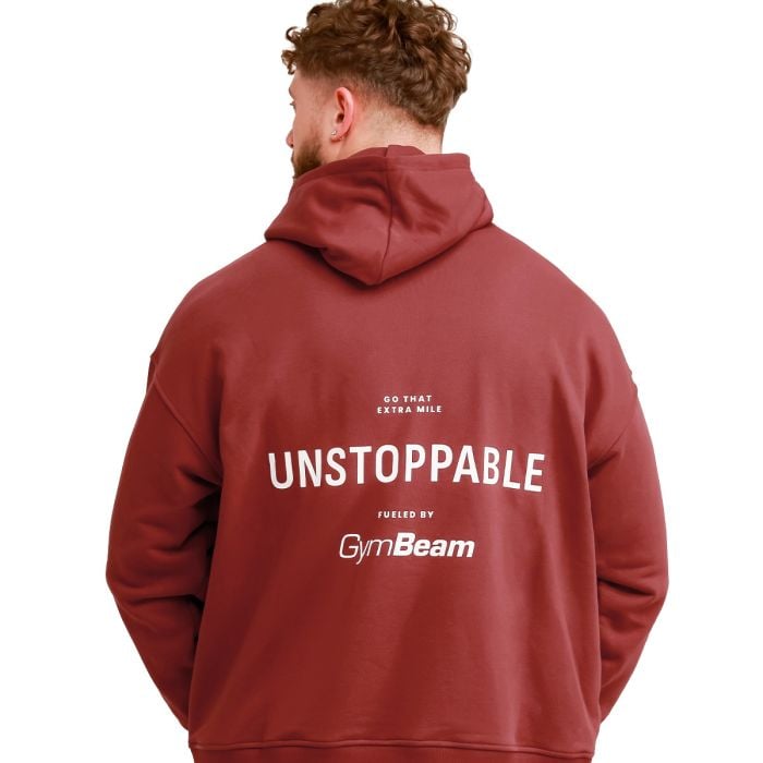 Unstoppable Hoodie Red - GymBeam XXXL