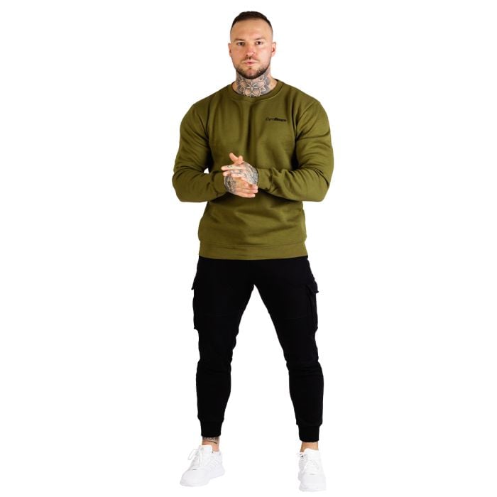 Men's Basic Jumper Military Green Gymbeam