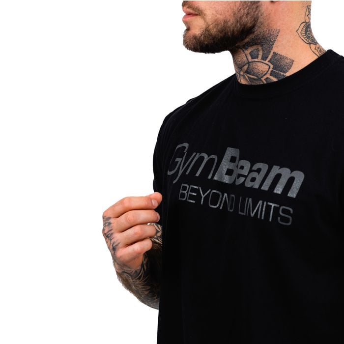 Men‘s Beyond Limits T-Shirt Black - GymBeam M