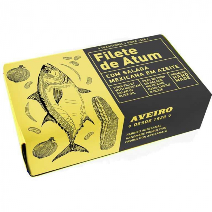 Tuna fillet in olive oil Mexican salad 120 g - Aveiro
