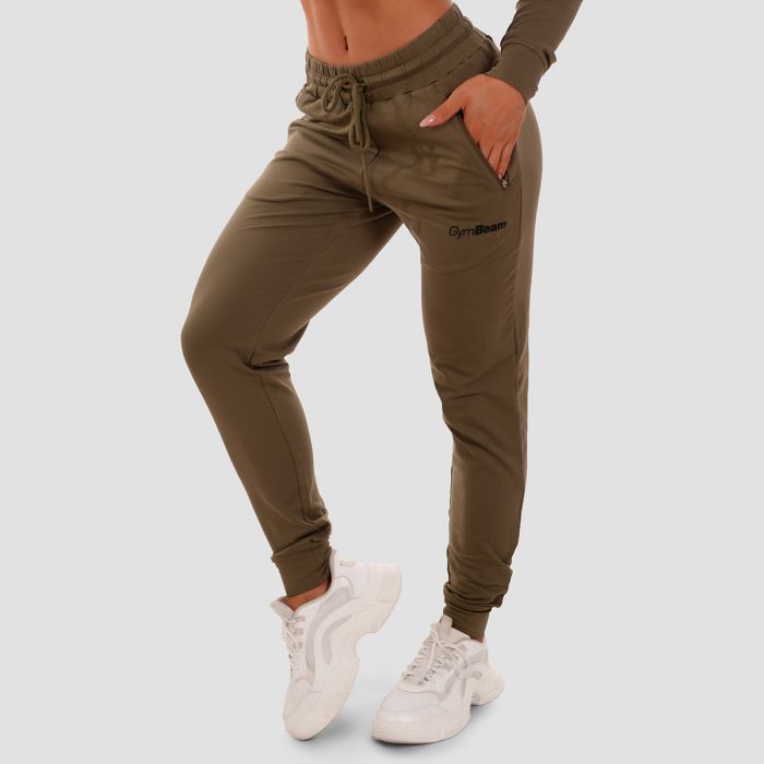 Women‘s TRN Sweatpants olive - GymBeam