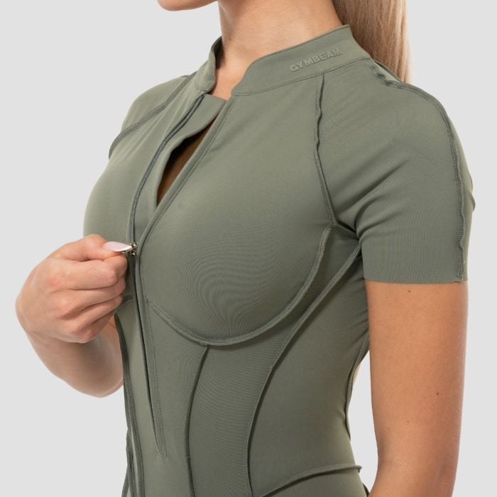 Damski kombinezon Cosmo Olive - GymBeam L