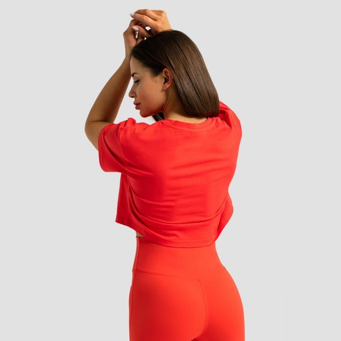 Ženski Crop Top Limitless Hot Red - GymBeam L