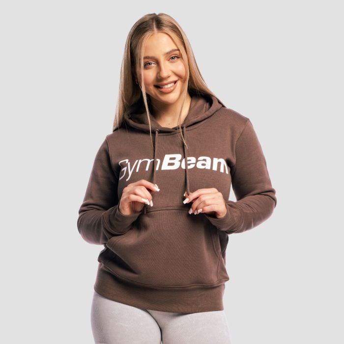 Women‘s Athlete Hoodie Cocoa - GymBeam L