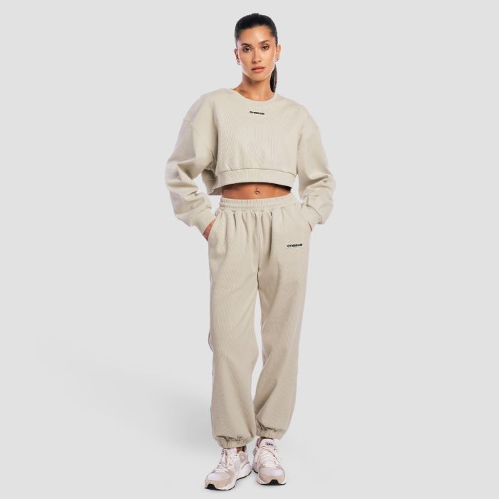 Women‘s Aura Cropped Sweatshirt Grey - GymBeam S