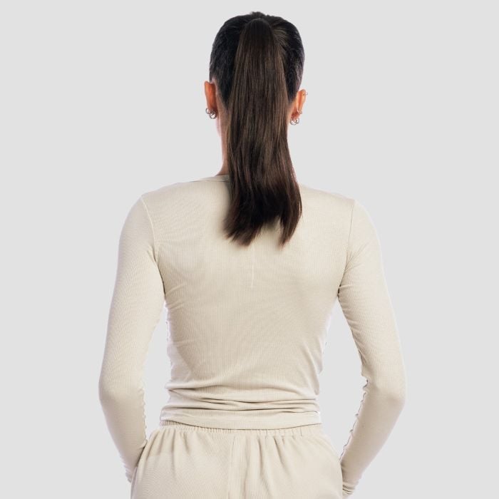 Women‘s Aura Long Sleeve T-Shirt Grey - GymBeam XXL