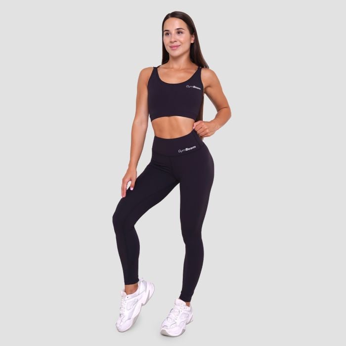 Women‘s BEAT Leggings Black - GymBeam XXL