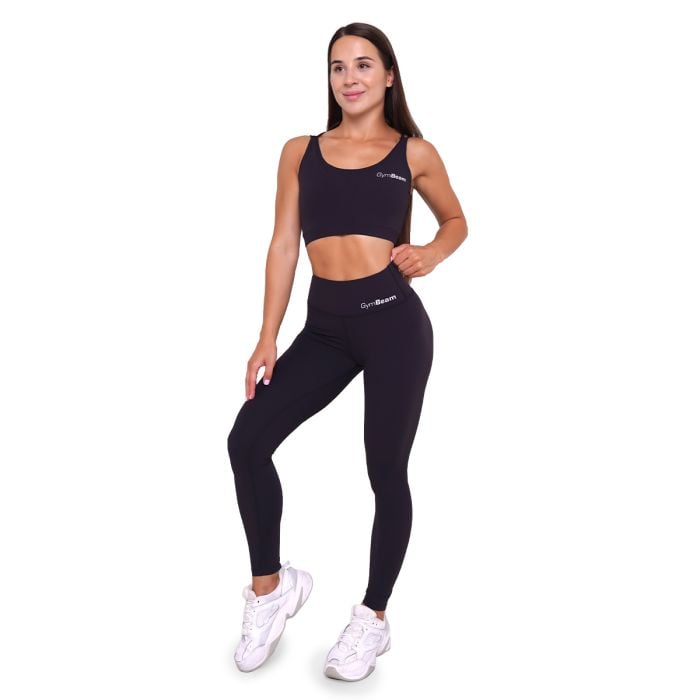 Women‘s BEAT Leggings Black - GymBeam XXL