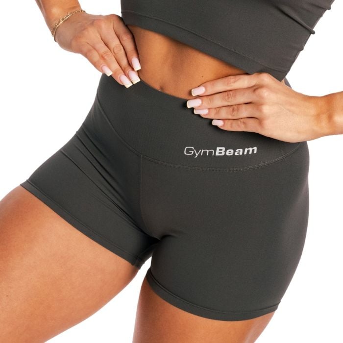 Women‘s BEAT Shorts Charcoal - GymBeam XXL