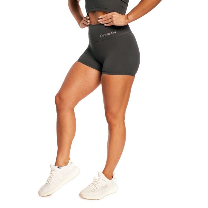 Women‘s BEAT Shorts Charcoal - GymBeam XXL