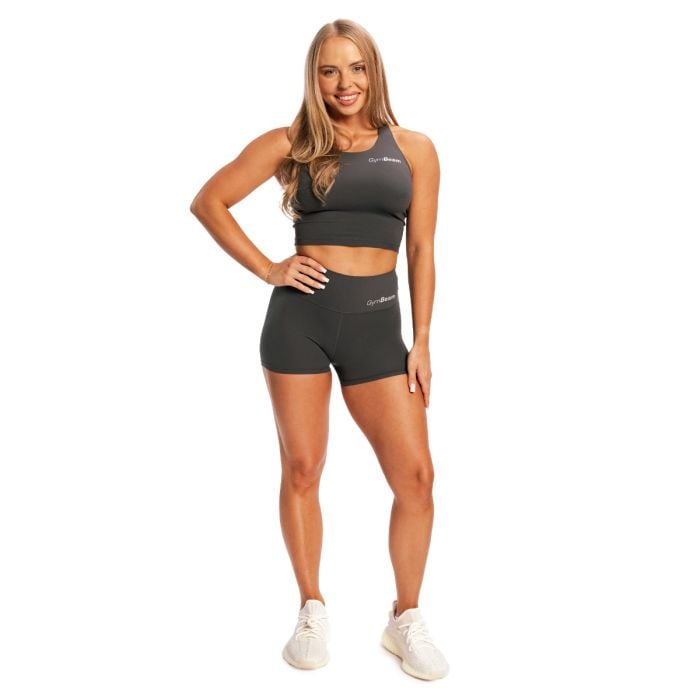 Women‘s BEAT Shorts Charcoal - GymBeam XXL