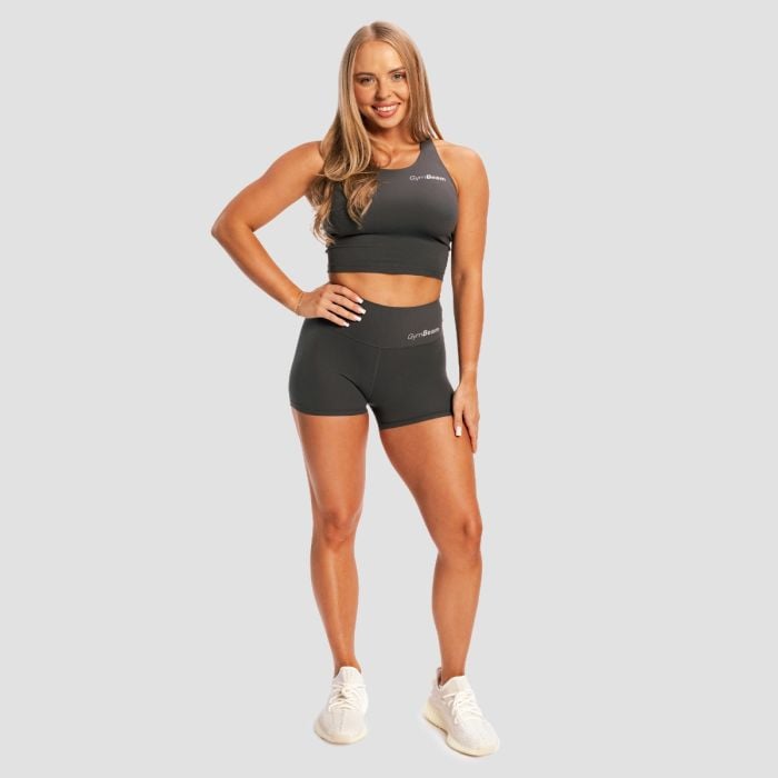 Women‘s BEAT Shorts Charcoal - GymBeam XXL