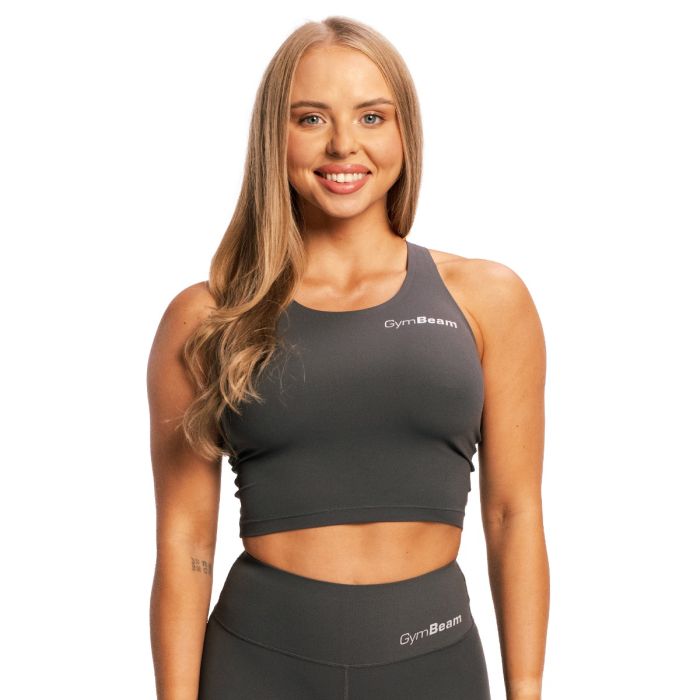 Women‘s BEAT Sports Top Charcoal - GymBeam M