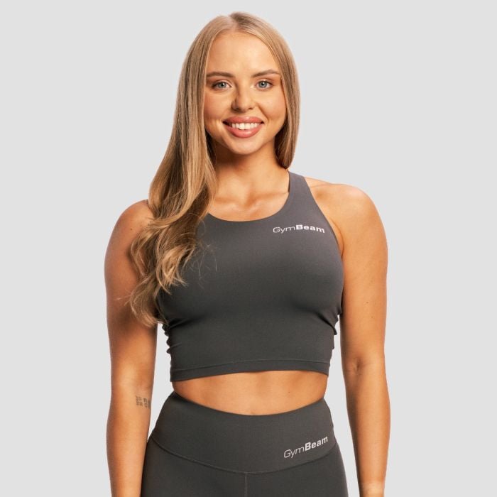 Women‘s BEAT Sports Top Charcoal - GymBeam M