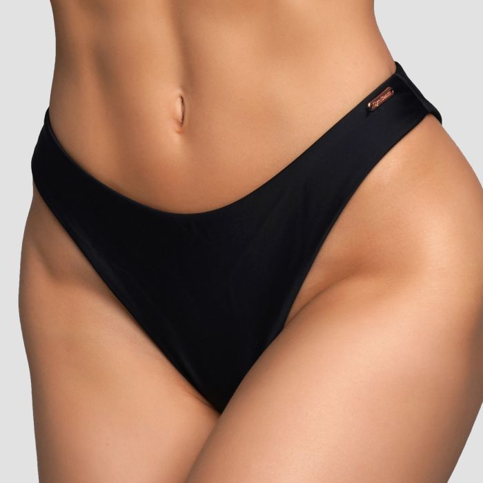 CURACAO Bikini Bottoms Black - GymBeam S